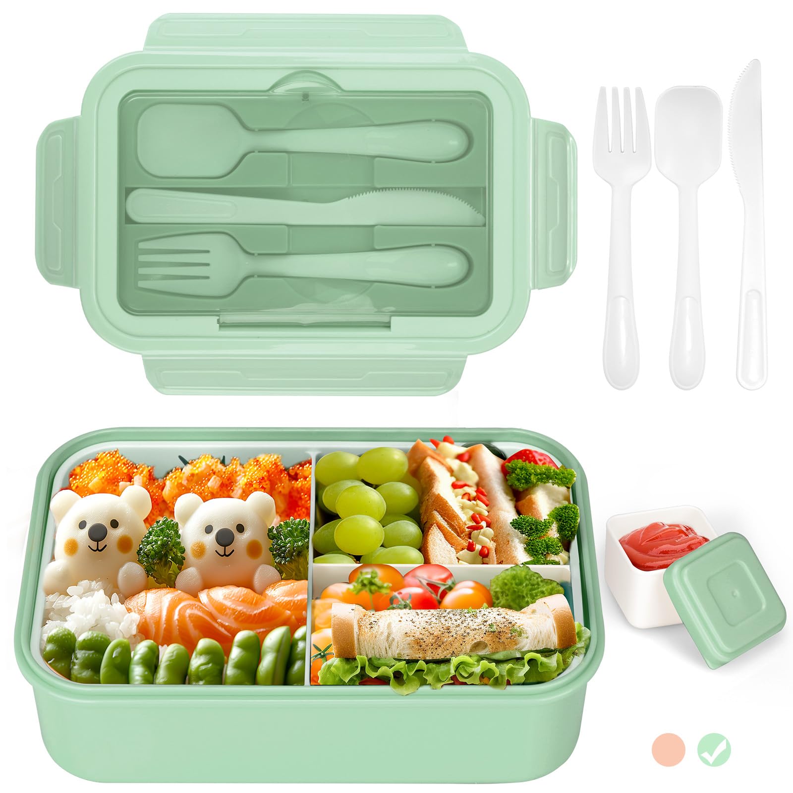 Cozary Porta Pranzo 1400ml con Posate