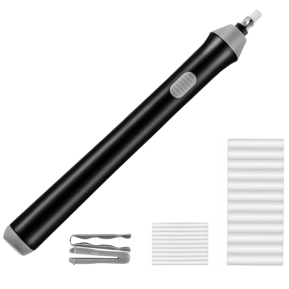 Offcup Gomma Elettrica Automatica con 22 Ricariche, Nero