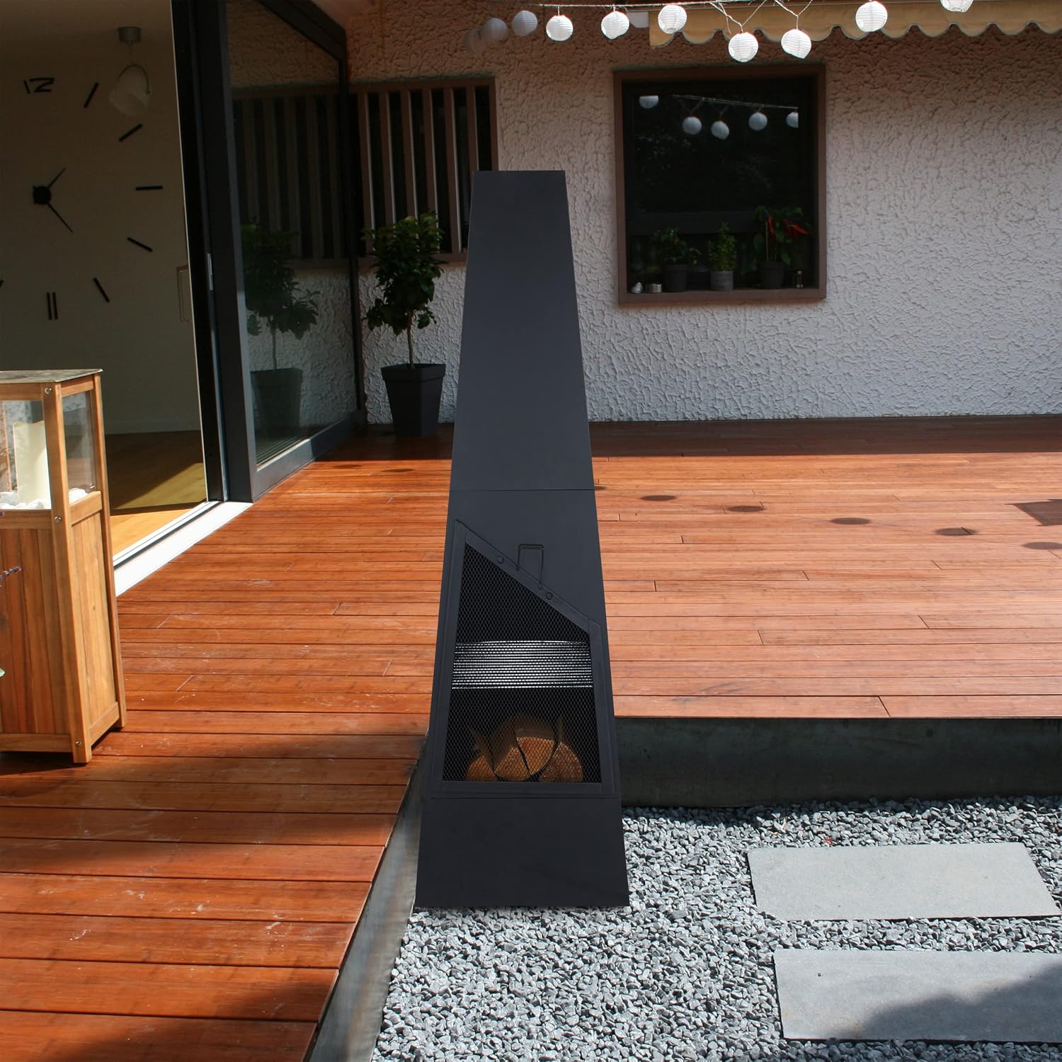 Relaxdays Camino da Giardino e Veranda, Nero - immagine 2