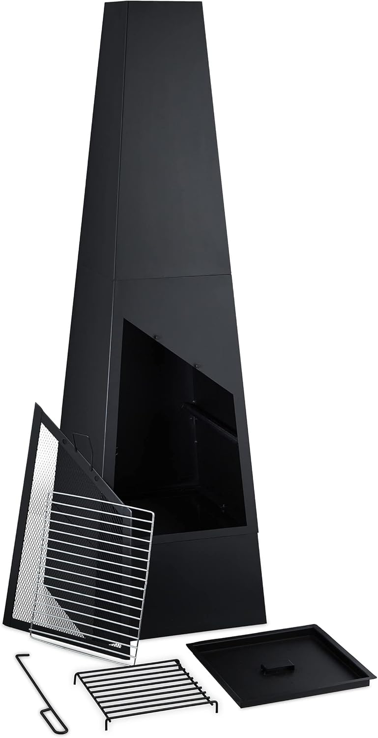 Relaxdays Camino da Giardino e Veranda, Nero - immagine 6