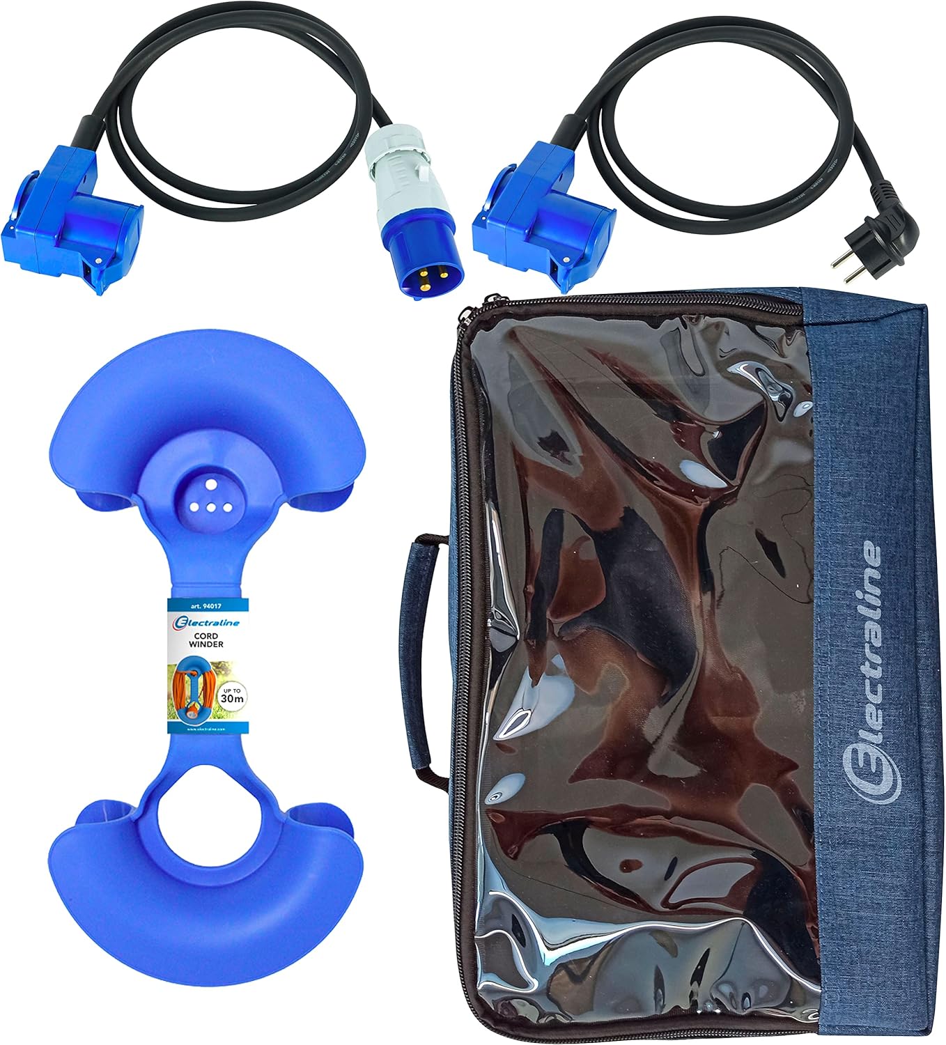 Electraline 92411 Set Campeggio IP44 con Prolunga 1,5M