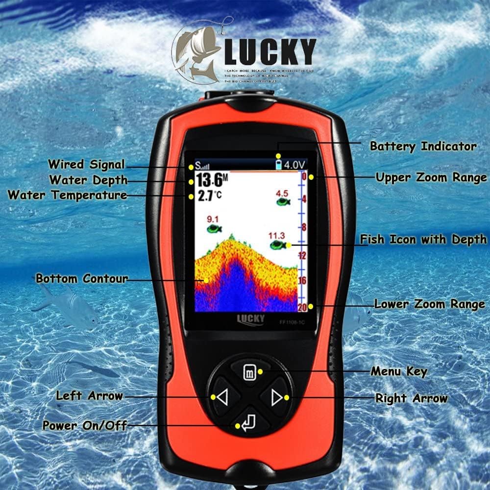 Lucky Portatile Ecoscandaglio da Pesca con Sonar - immagine 5