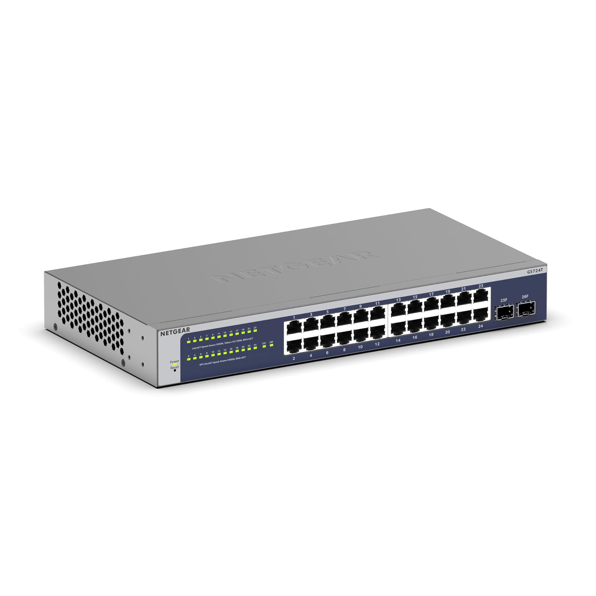 Netgear Switch Ethernet Gigabit Managed 24 porte GS724T