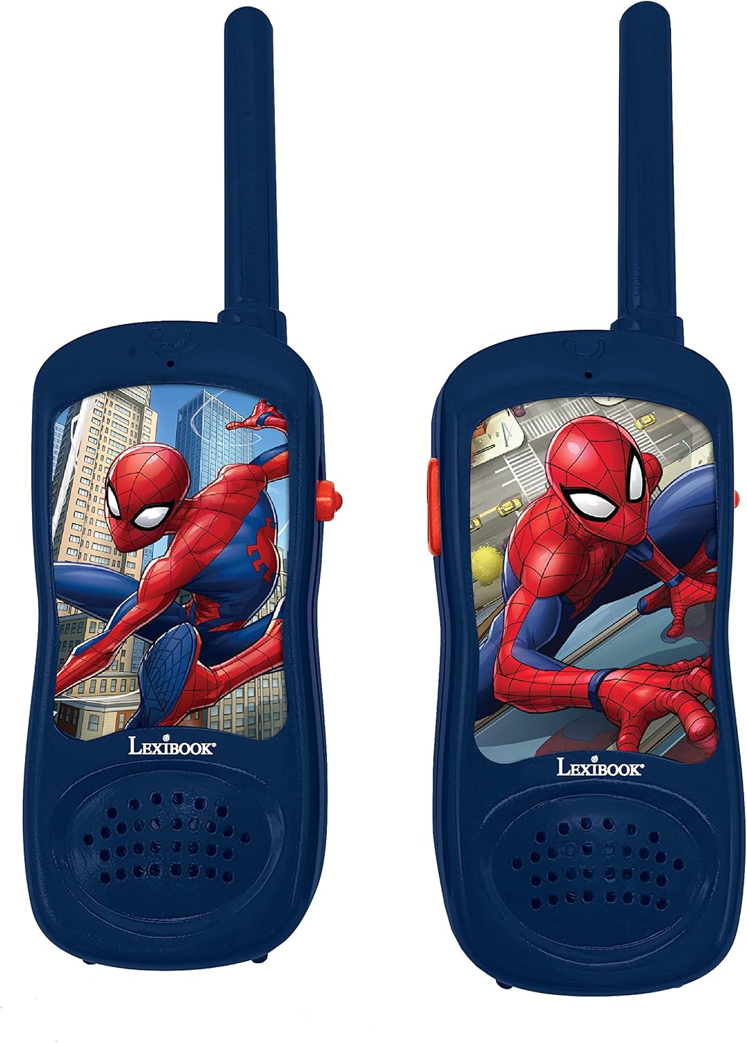 LEXIBOOK Talkie-walkie enfant Spider-Man portée 2 km morse lumières clip lot... pas cher