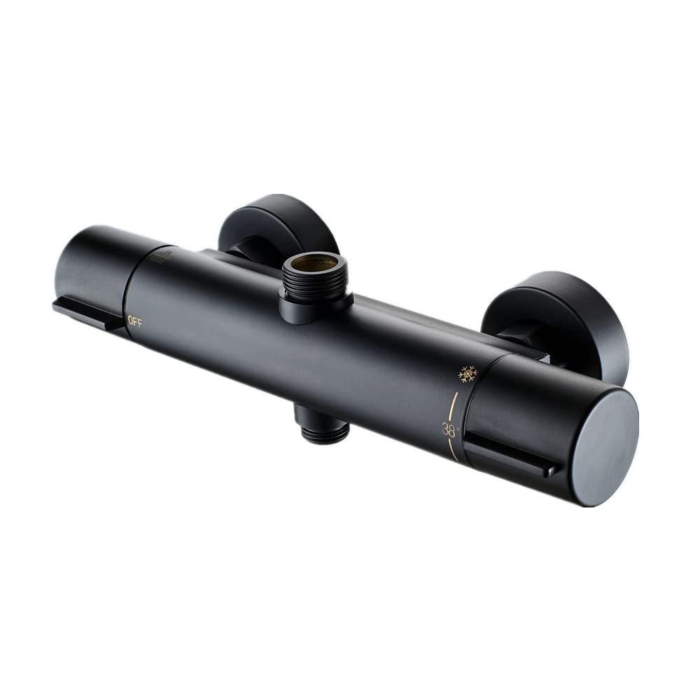 Afuder Miscelatore Termostatico Doccia 38℃ Nero