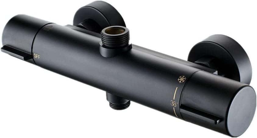 Afuder Miscelatore Termostatico Doccia 38℃ Nero - immagine 1