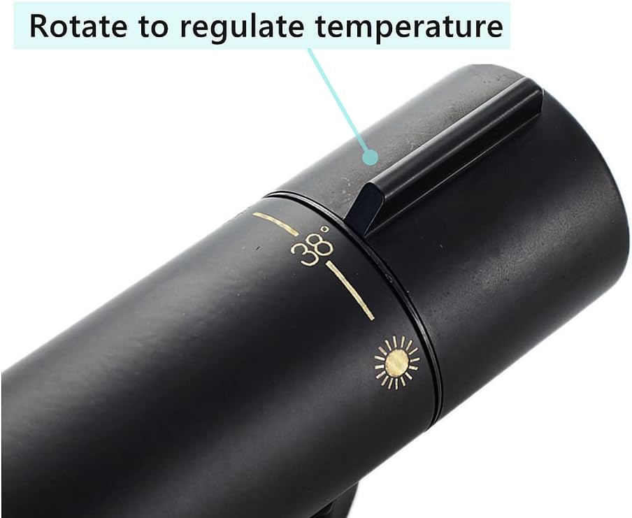 Afuder Miscelatore Termostatico Doccia 38℃ Nero - immagine 3