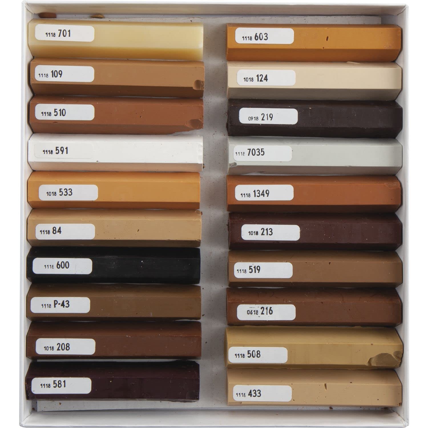 BAO 120/F cera dura colori base 20 aste piene, colori base