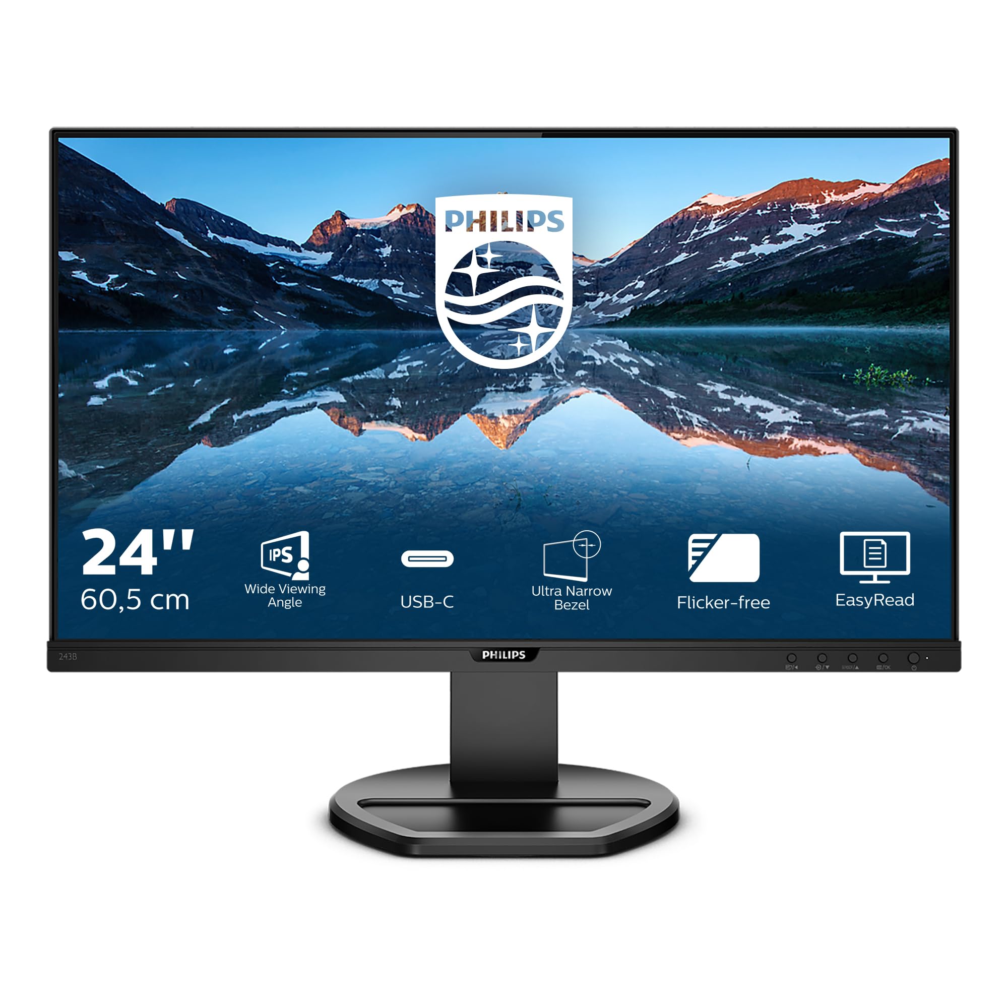 Philips 243B9/00 25" IPS 1920x1080 LCD monitor with USB-C