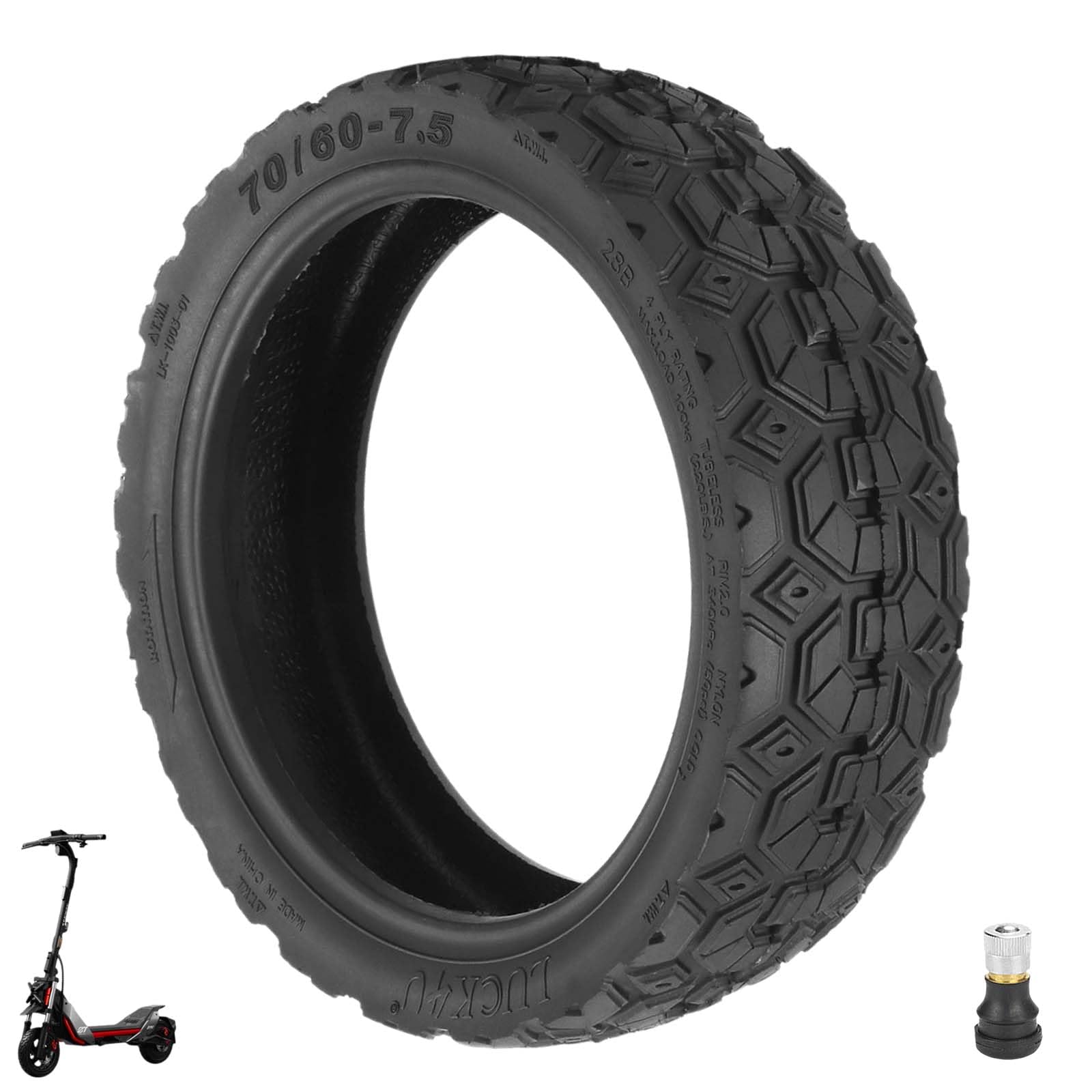 1 tubo flessibile con valvola