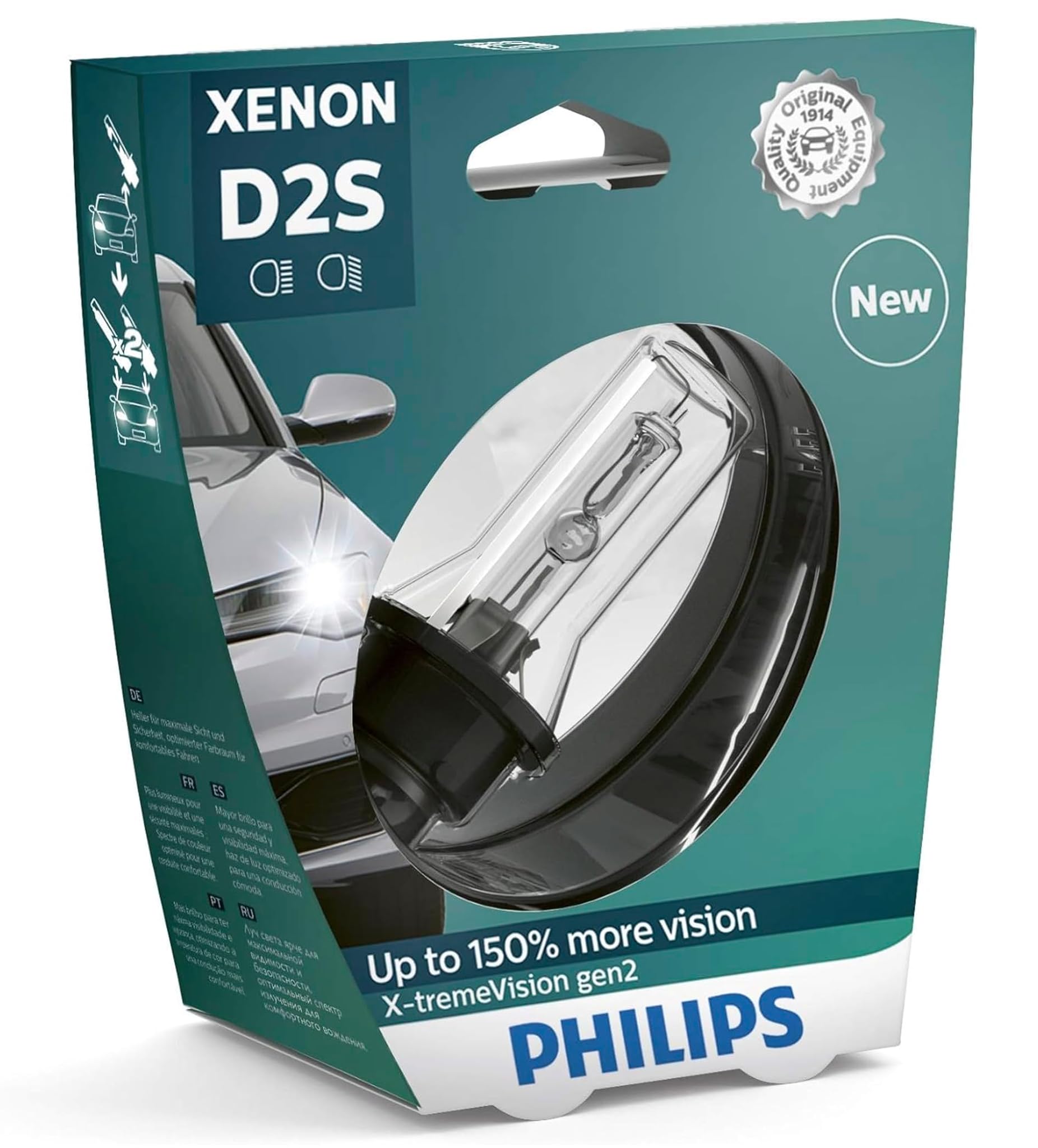 Philips 85122XV2S1 Lampadina Fari Xenon X-tremeVision gen2