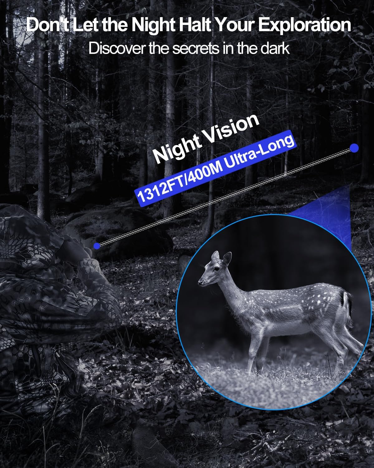 Dowesyeen Binocolo Visione Notturna 4K 6000mAh - immagine 3