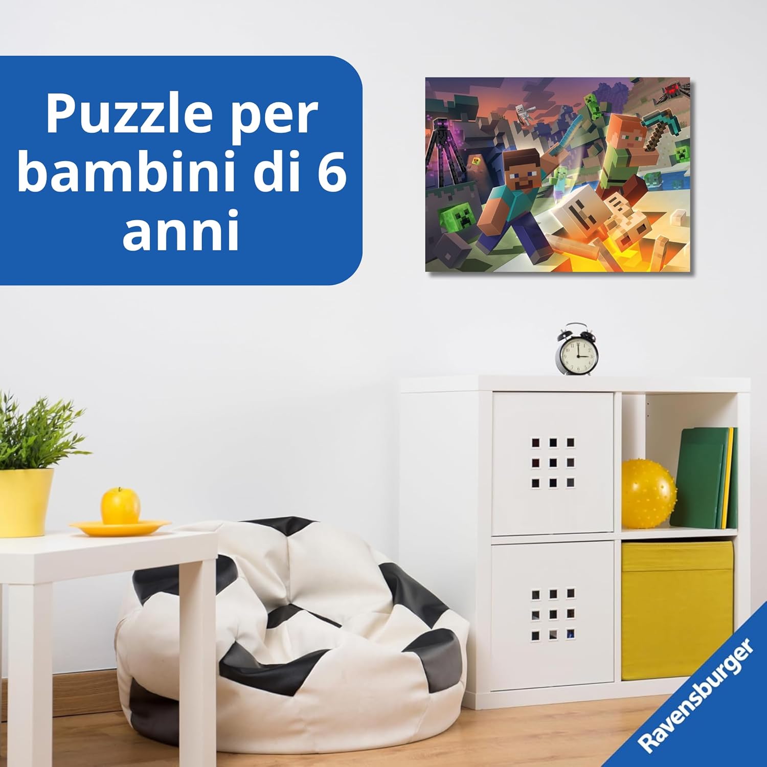 Ravensburger - Puzzles XXL Minecraft 100 Pezzi - immagine 3