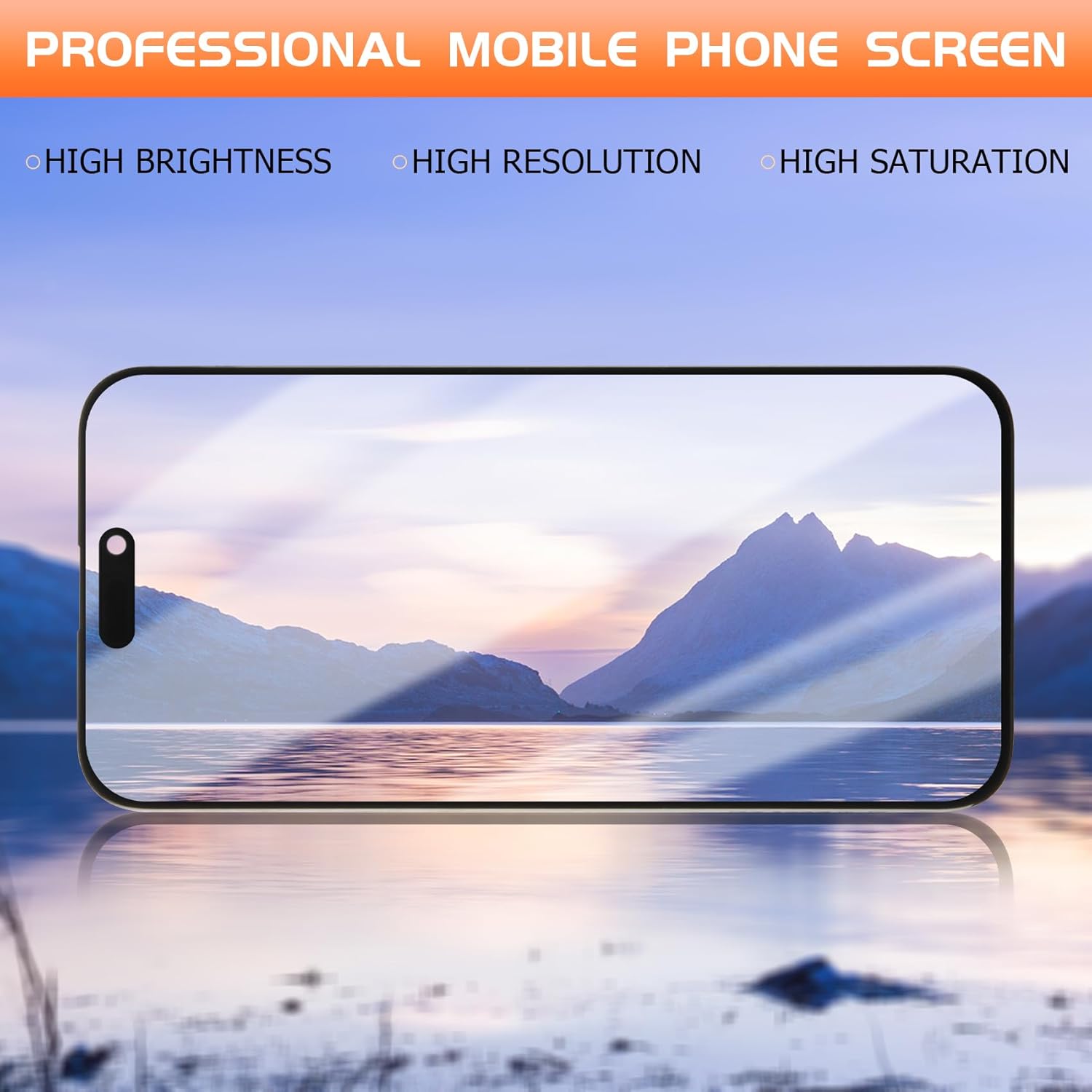 AGCUT Schermo LCD OLED per iPhone 15 Pro Max 6.7", Nero - immagine 6