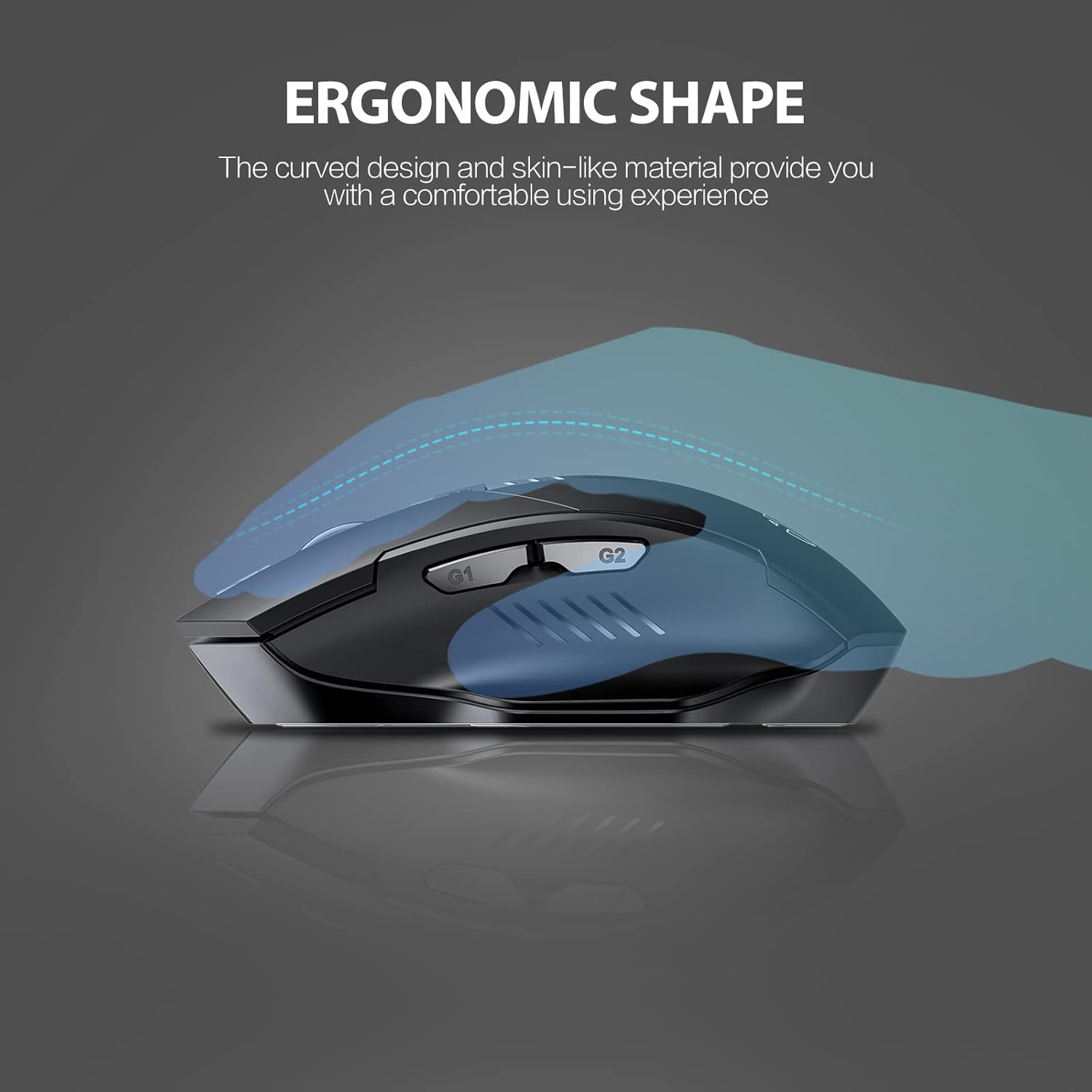 Inphic Mouse Bluetooth Tri-Mode Ricaricabile 800-1600DPI - immagine 8