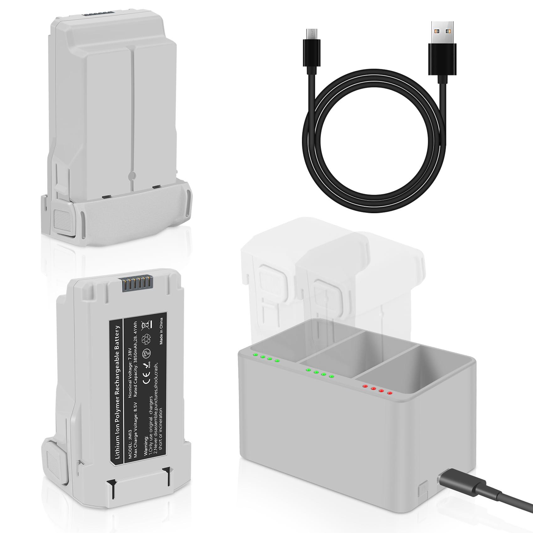 Fantasyo Mini 3 - 2 Batterie 3850 mAh + Hub Triplo