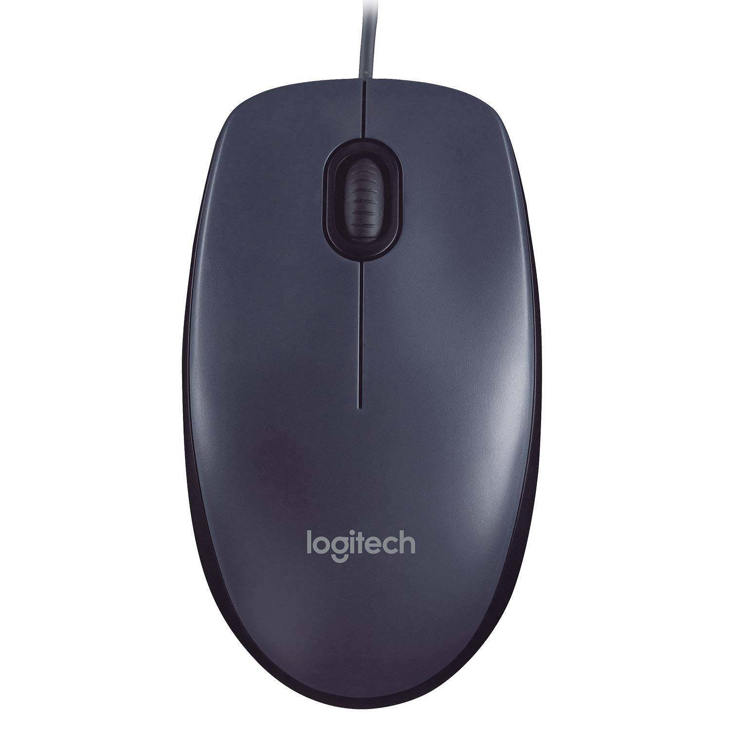 Logitech M90 Mouse USB Cablato, Grigio