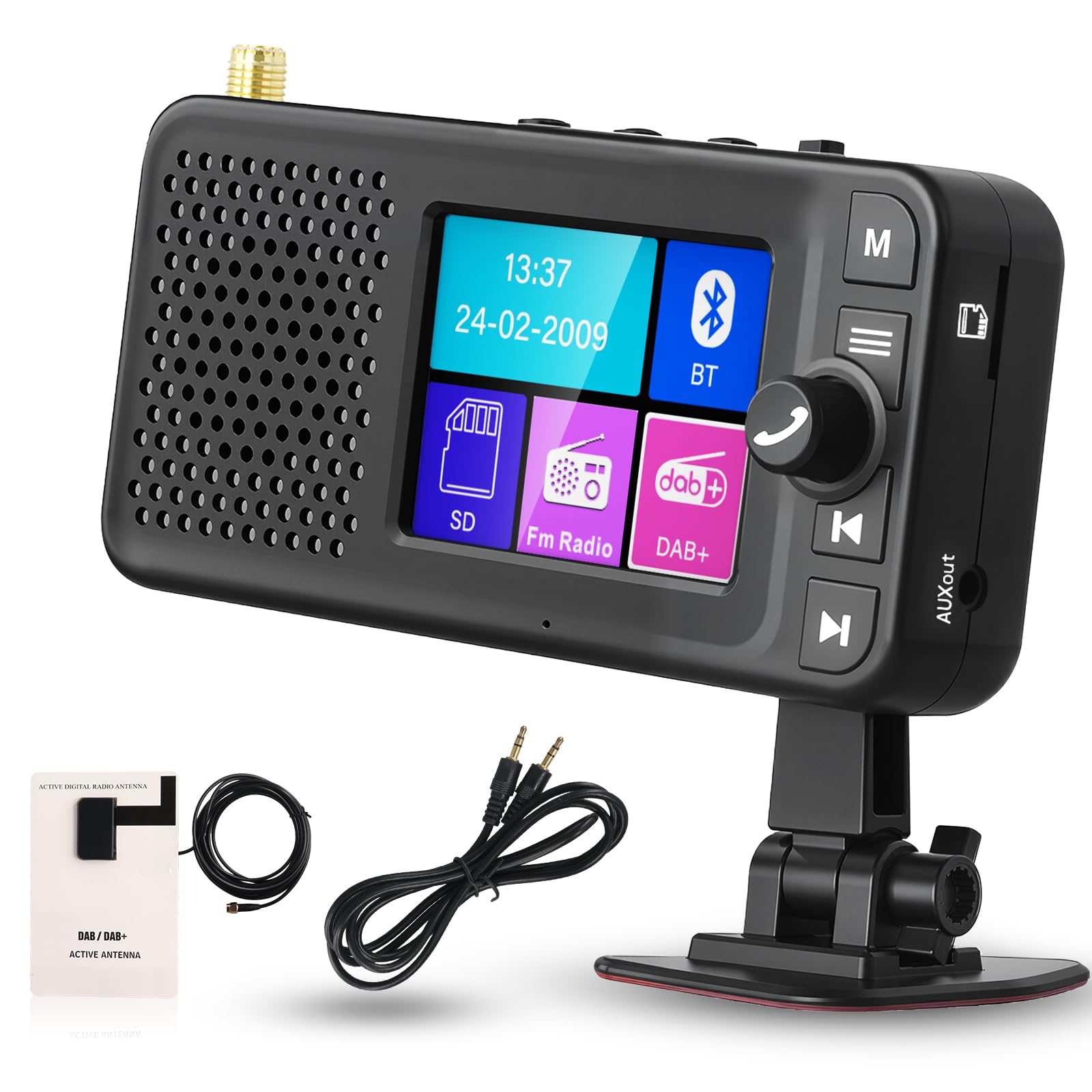 Vechtel Radio Portatile DAB+ con Bluetooth e Batteria 1500 mAh