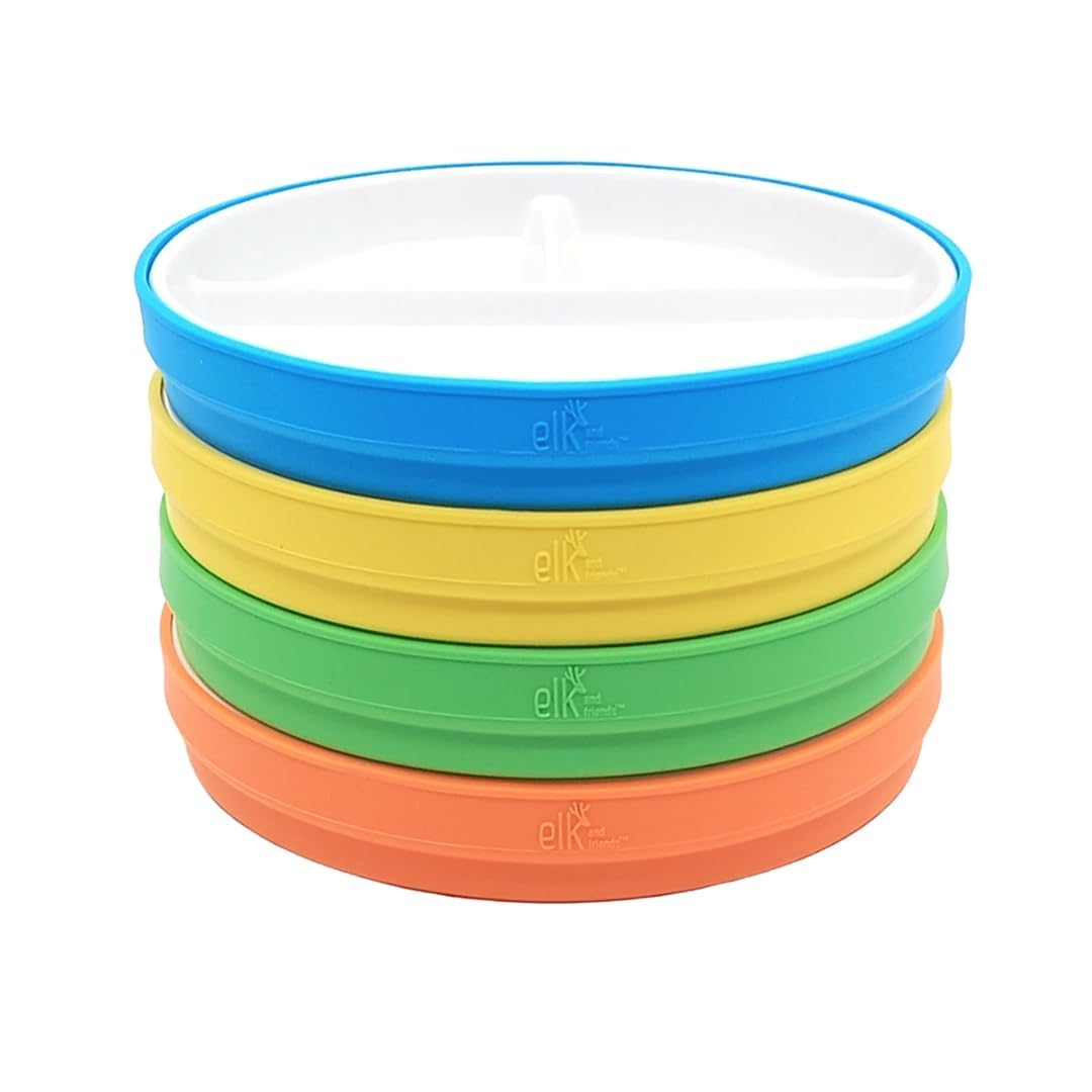 Elk And Friends Piatti Porcellana Bambini 7,8 Pollici