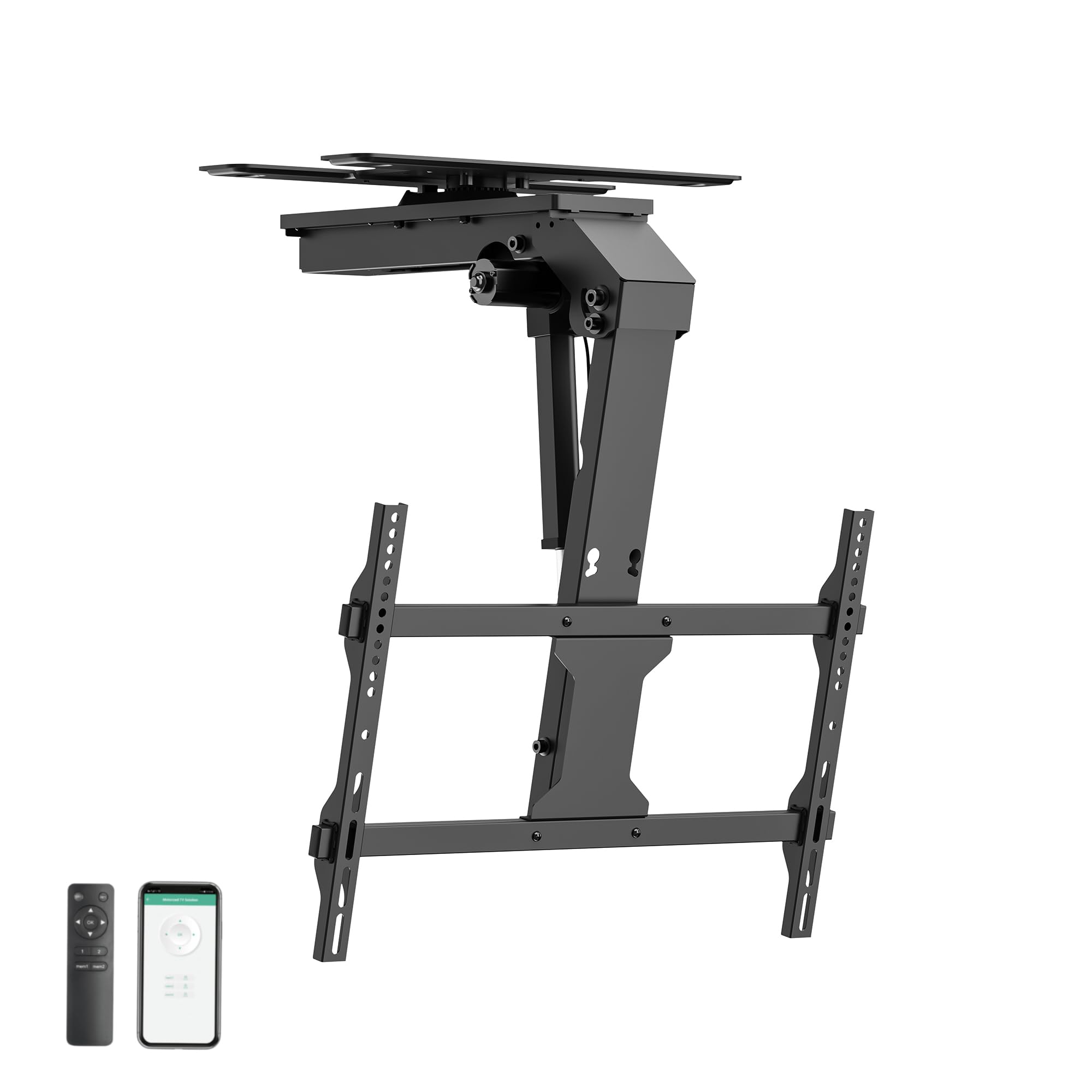 Easylife Supporto Soffitto TV Elettrico V2 37-75 Pollici, Nero