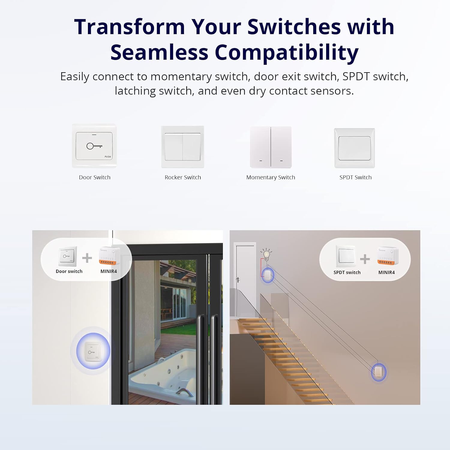 Sonoff MINI R4 WiFi Smart Switch 2-Way - immagine 5