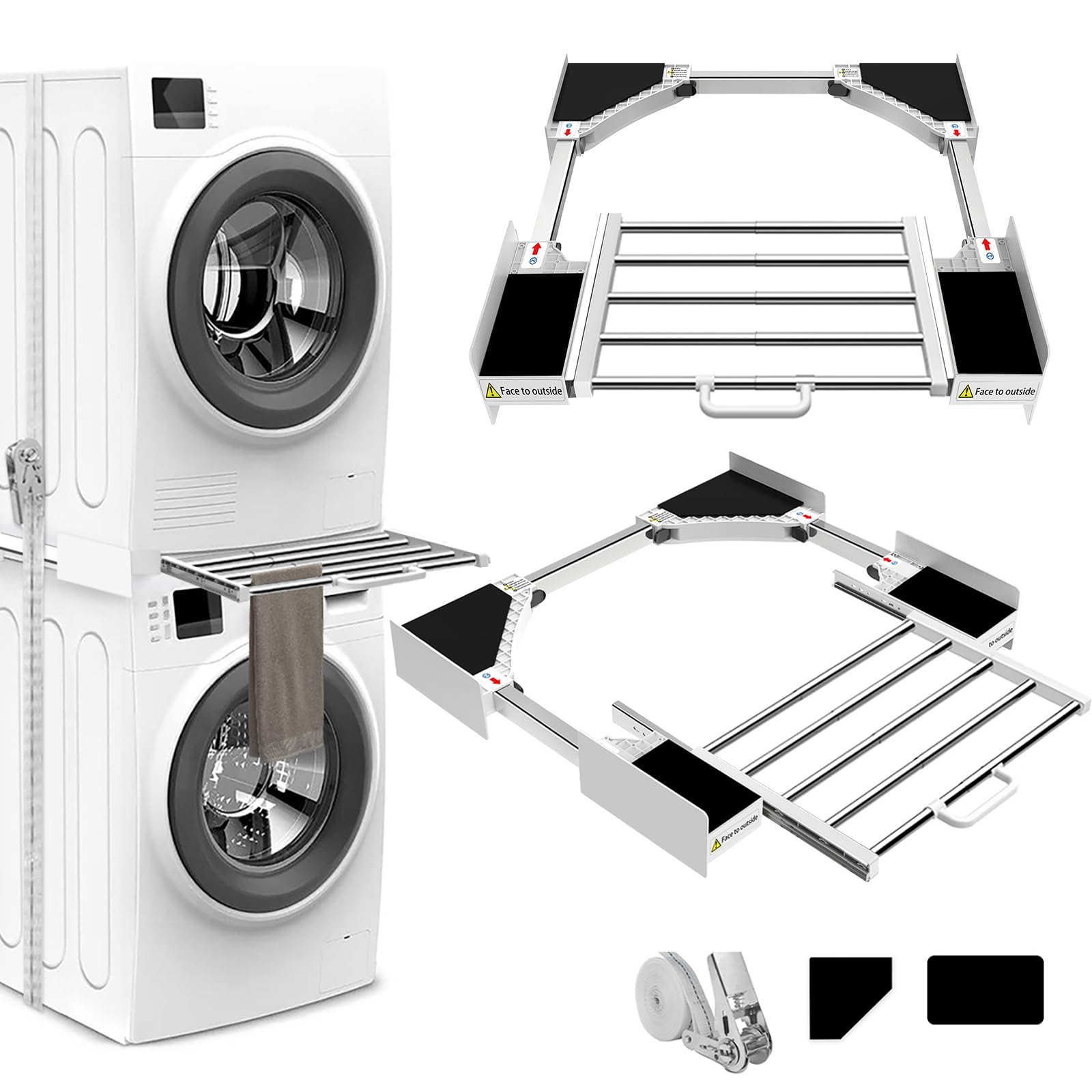 NIUXX Telaio Intermedio Lavatrice Asciugatrice Universale