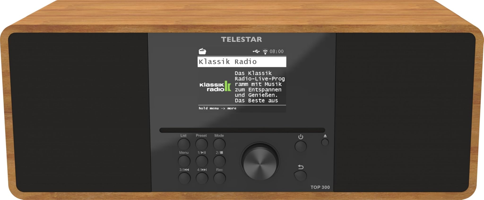 Telestar TOP 300 - Radio DAB+/Internet con CD, Legno