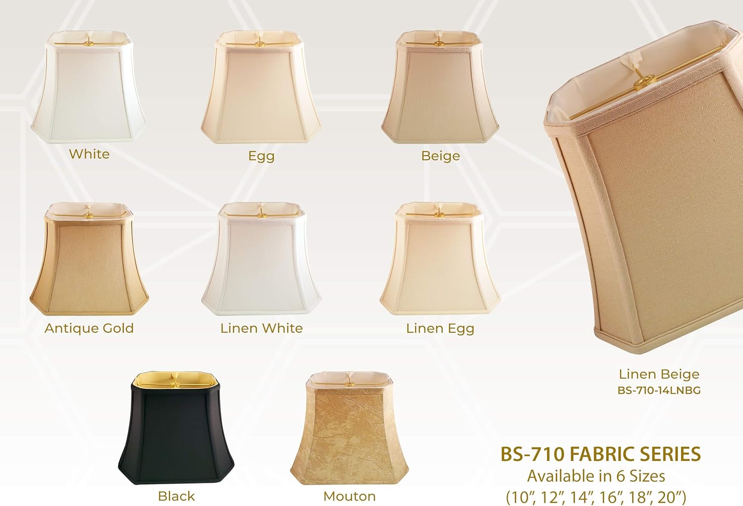 Royal Designs - Paralume Rettangolare Angolare, Bianco - immagine 5