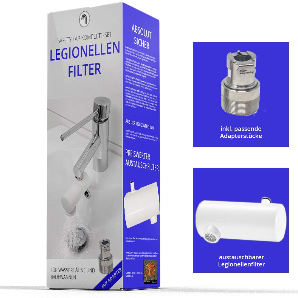 SAFETY TAP Filtro legionale per lavabo