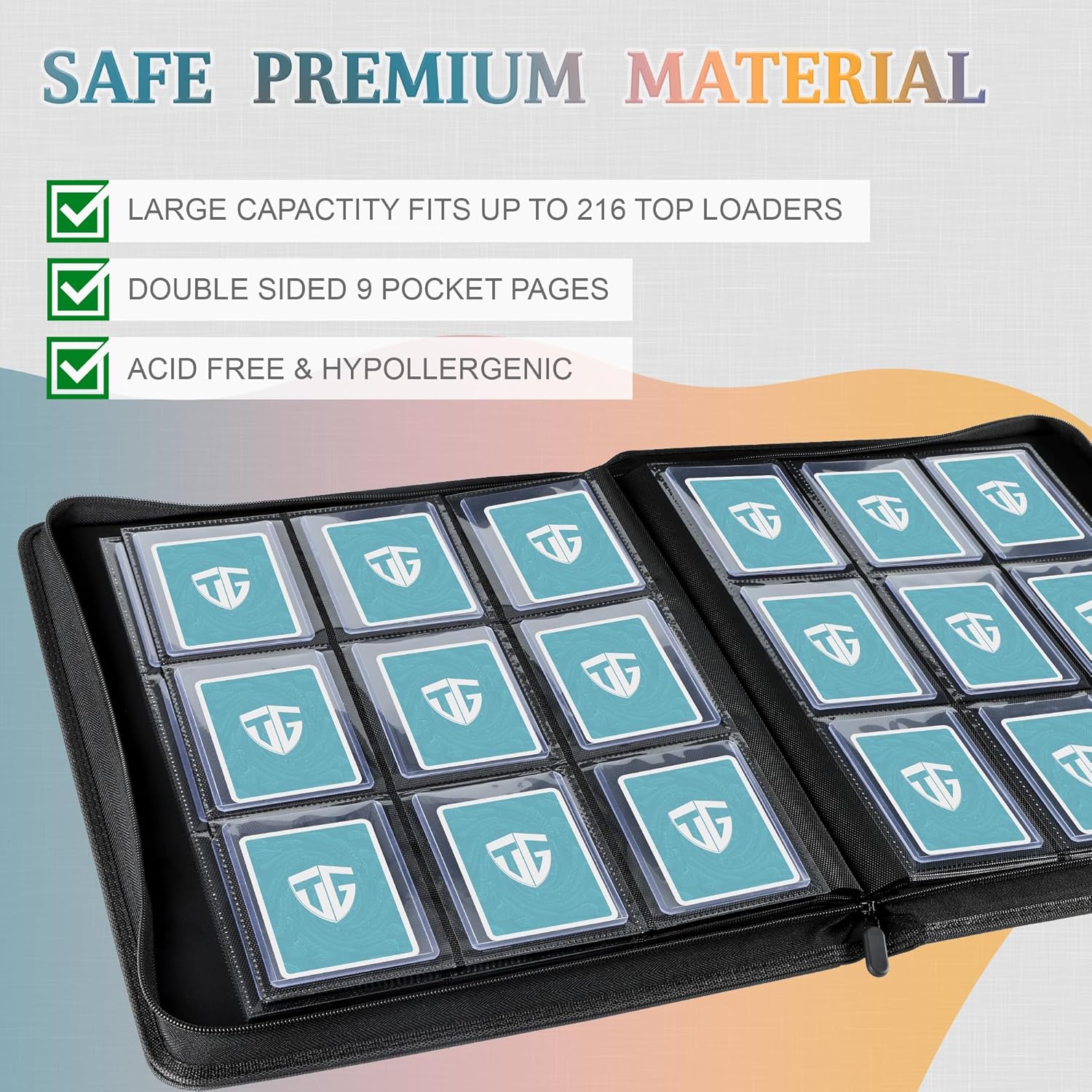 Tcguard Toploader - Album Carte Collezione 216 Toploader - immagine 3