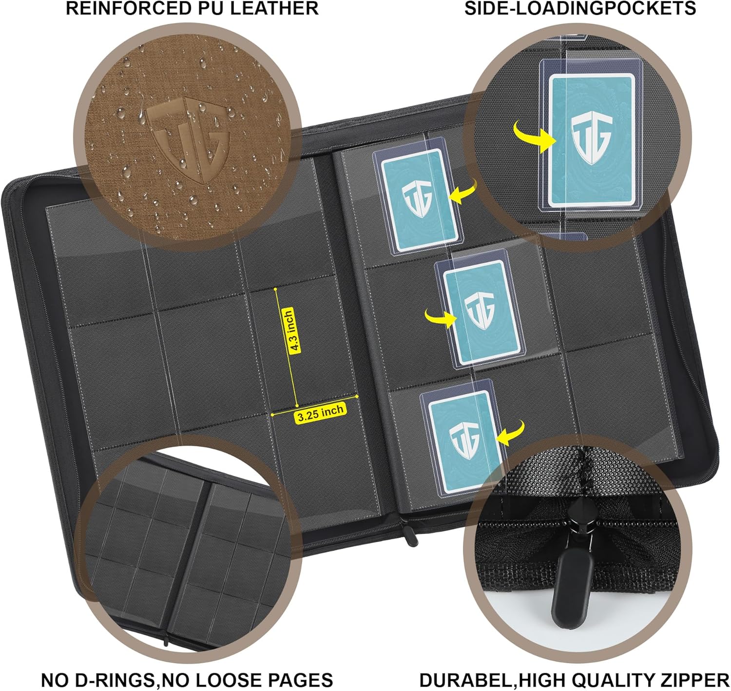 Tcguard Toploader - Album Carte Collezione 216 Toploader - immagine 4