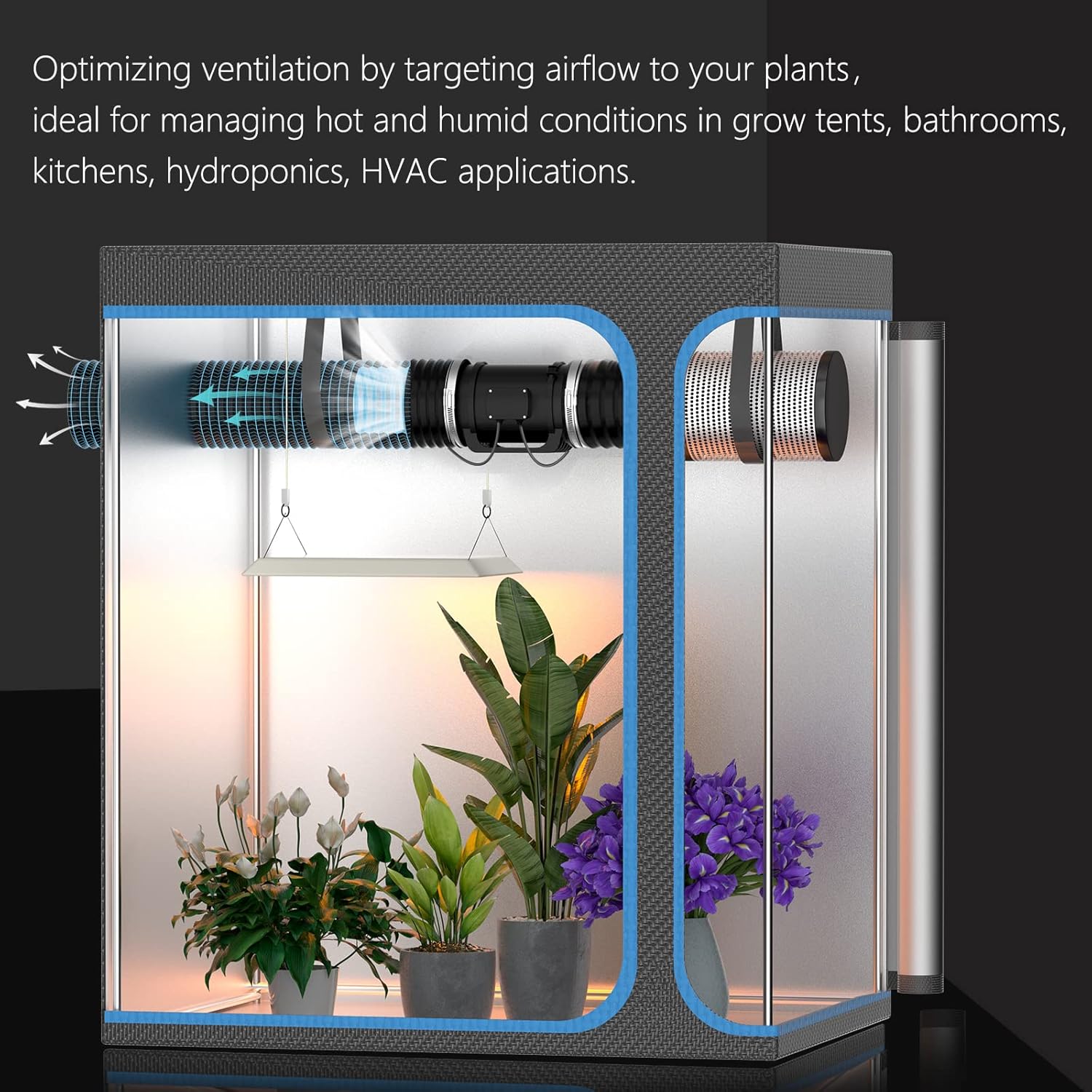 Hon&guan Ventola Estrazione 200mm Silenziosa - immagine 2