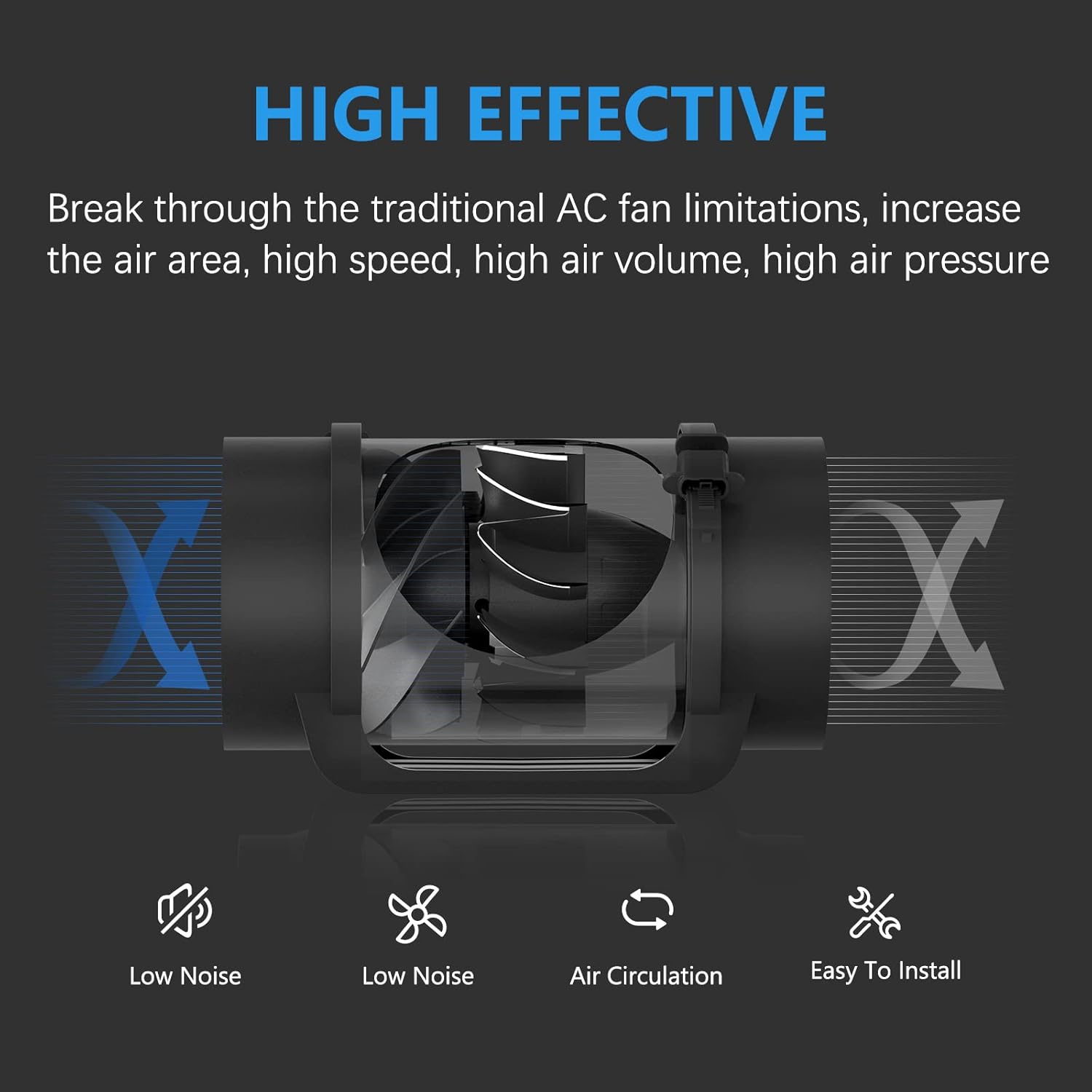 Hon&guan Ventola Estrazione 200mm Silenziosa - immagine 3