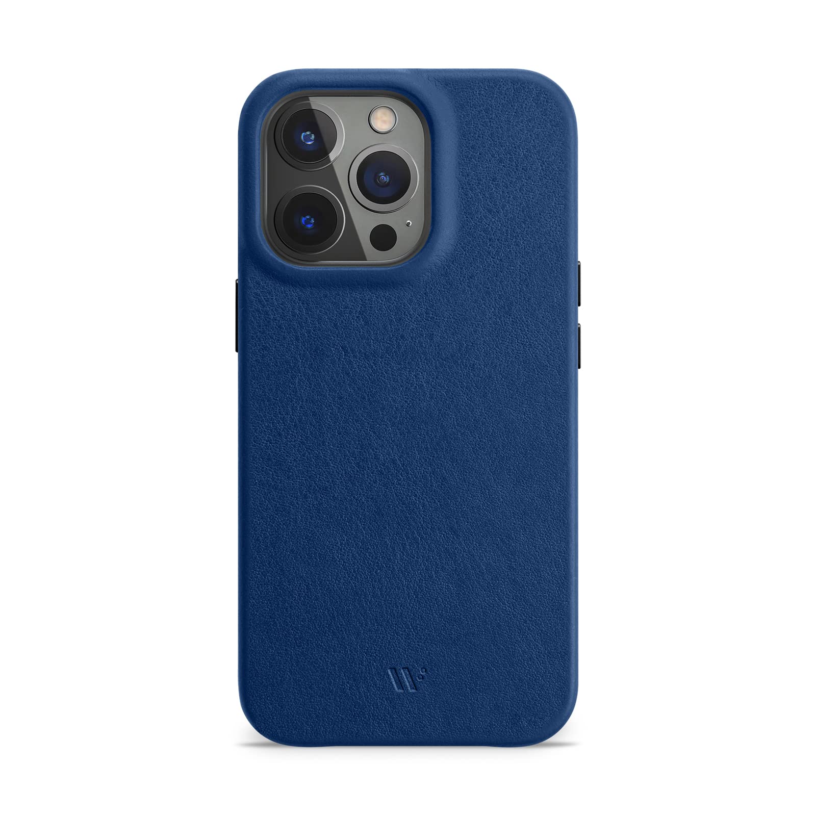 Wiiuka Custodia iPhone 14 Pro Max in Pelle Tedesca, Blu Notte