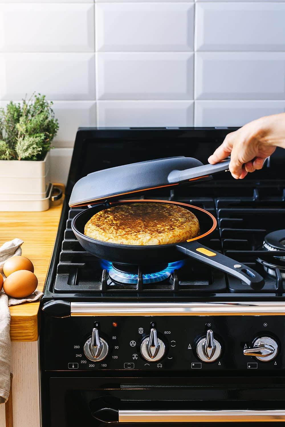 Bra Efficient Duo - Padella Frittata 26cm, Nera - immagine 7