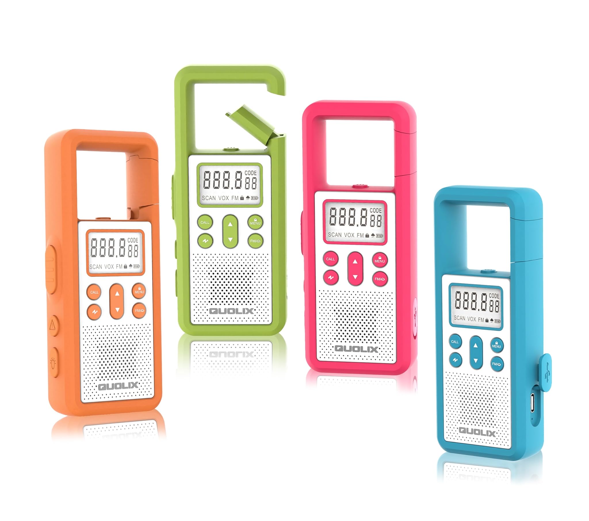 Walkie Talkie Ricaricabile 8 Canali con Allarme SOS