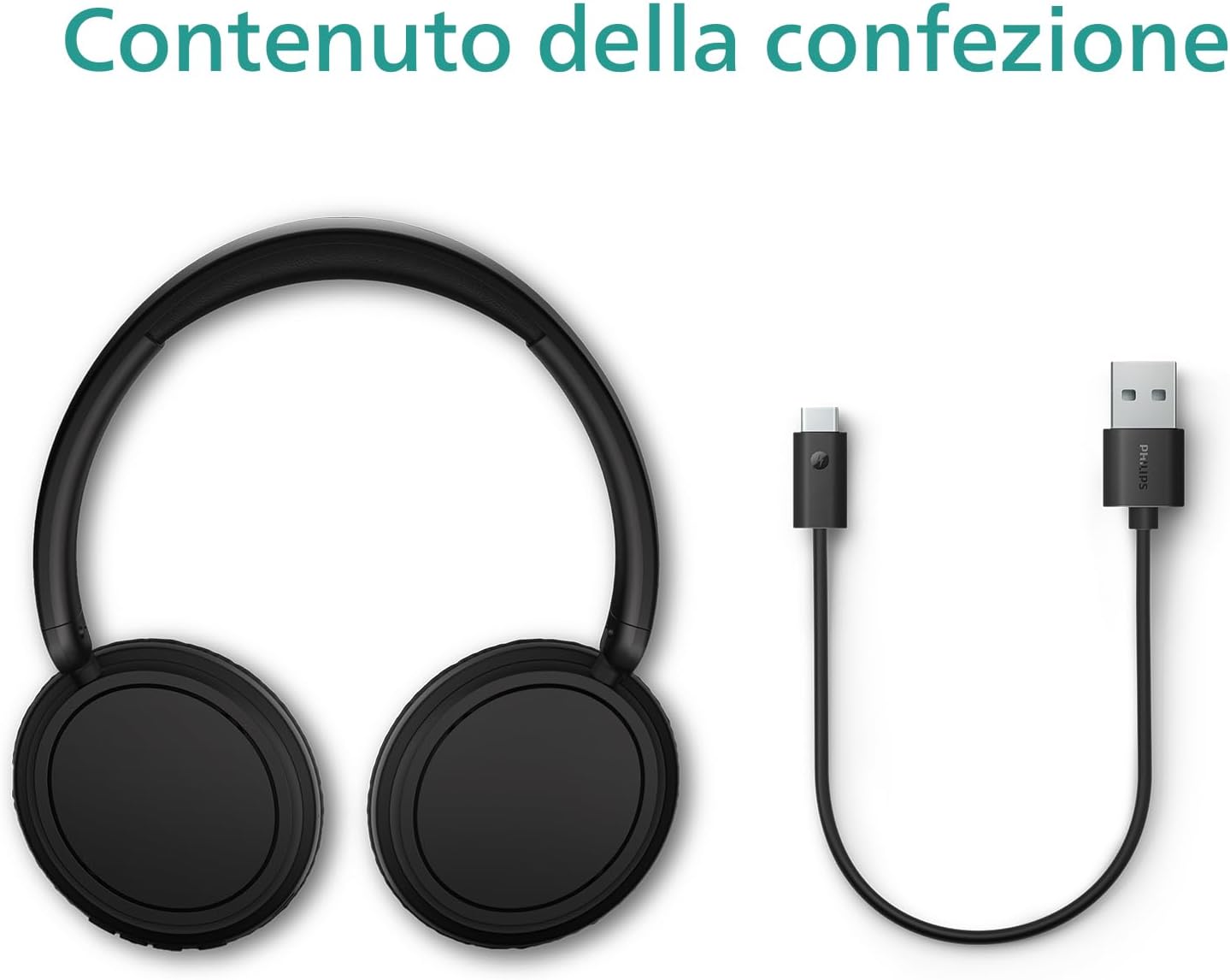 Philips TAH5209BK Cuffie On-Ear Wireless Bluetooth 65h, Nero - immagine 3