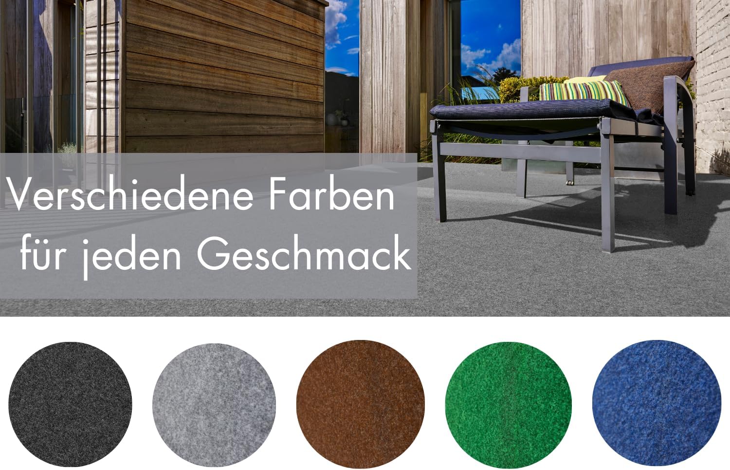 Andiamo Prato Artificiale Esterni 400x500cm, Grigio - immagine 6