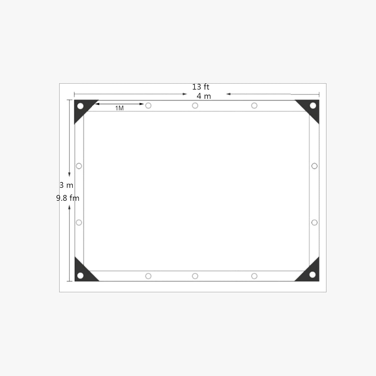 Begrit Telo Trasparente con Occhielli 3x4M - immagine 2