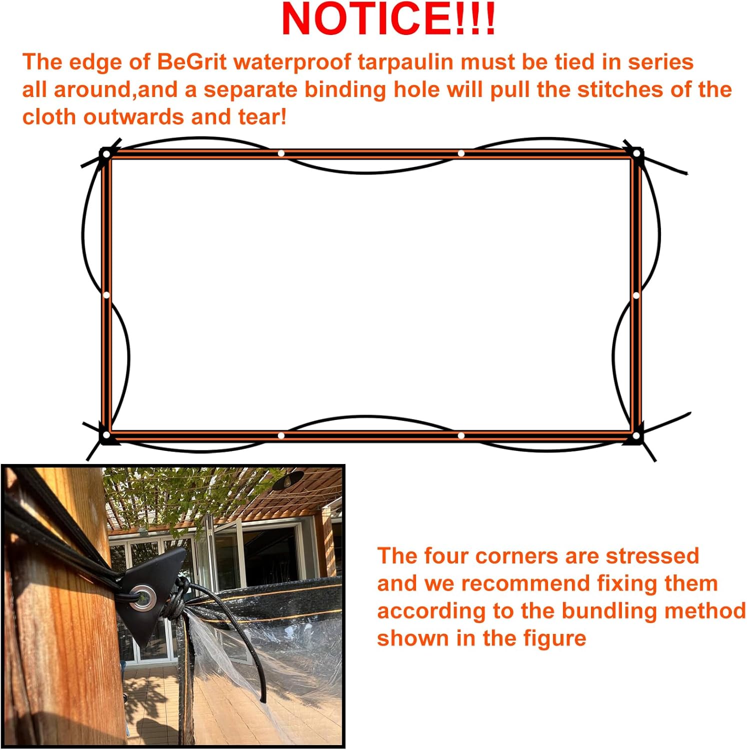 Begrit Telo Trasparente con Occhielli 3x4M - immagine 4