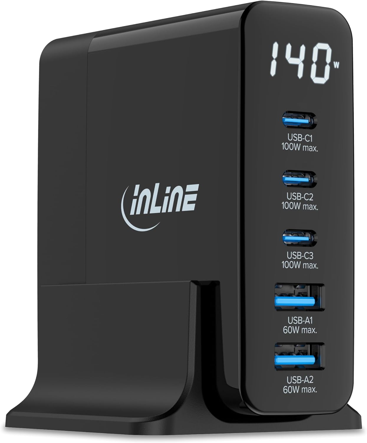 Inline Caricatore USB 140W GaN con Display Digitale - immagine 1