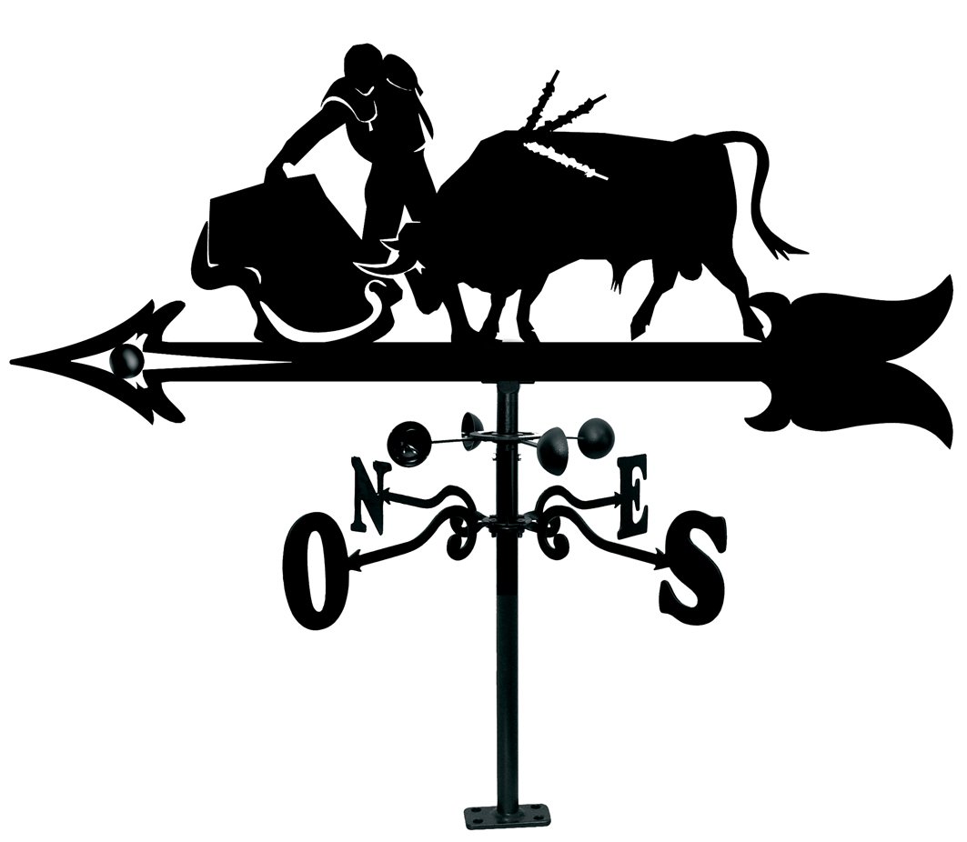 Arthifor - Paletta da Tetto con sagoma di Torero, Colore: Nero Opaco