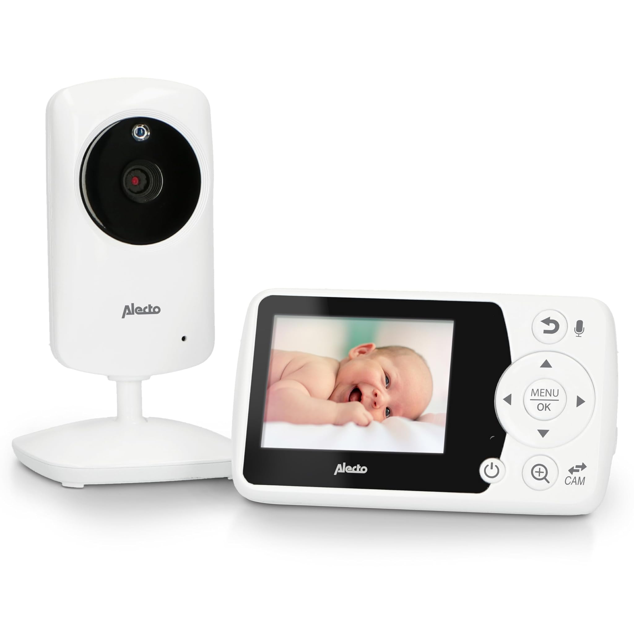 Alecto DVM-64 - Videocamera Baby Monitor, Bianco