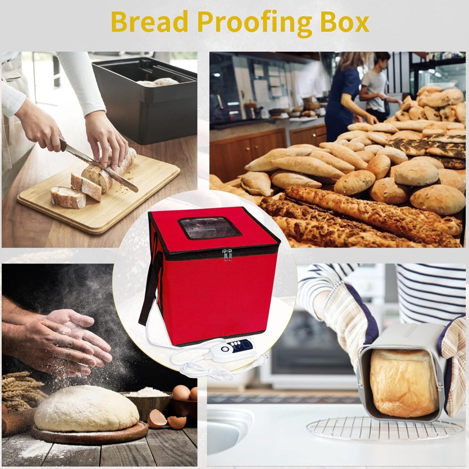 Cloud Fire Scatola Pieghevole per Fermentazione Pasta, Rosso - immagine 2