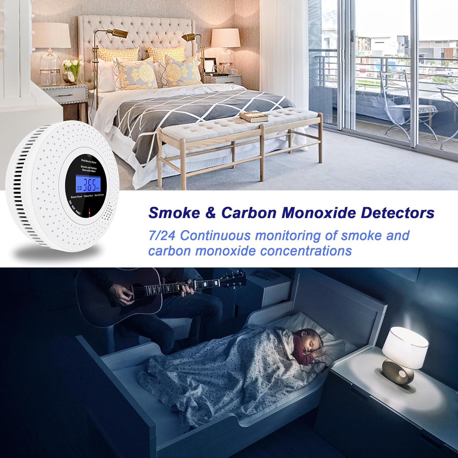 Rilevatore Combinato di Fumo e CO - 3 Pezzi - immagine 3