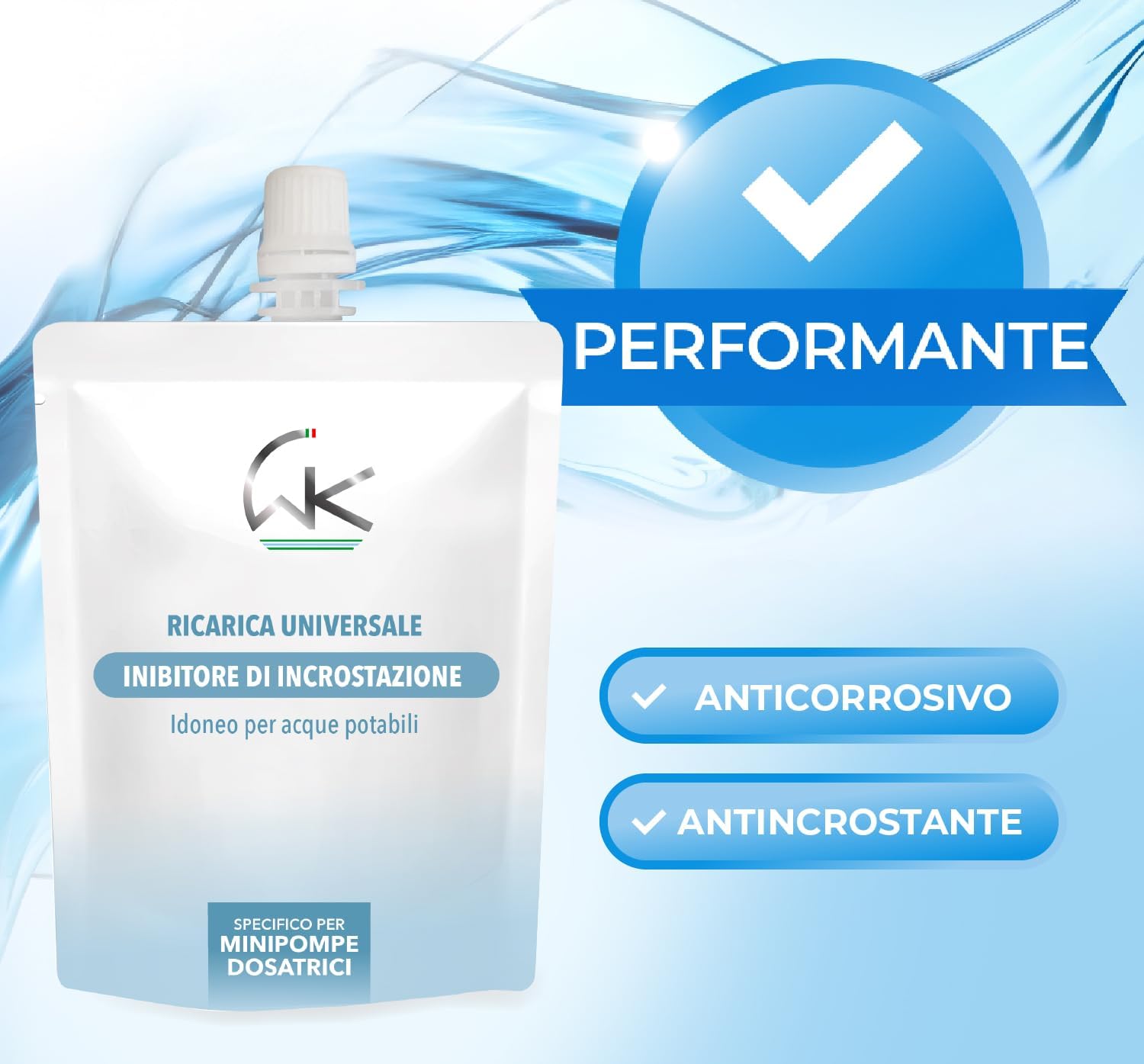Wk Polifosfato Liquido per Caldaia (4 Sacchetti da 250g) - immagine 3