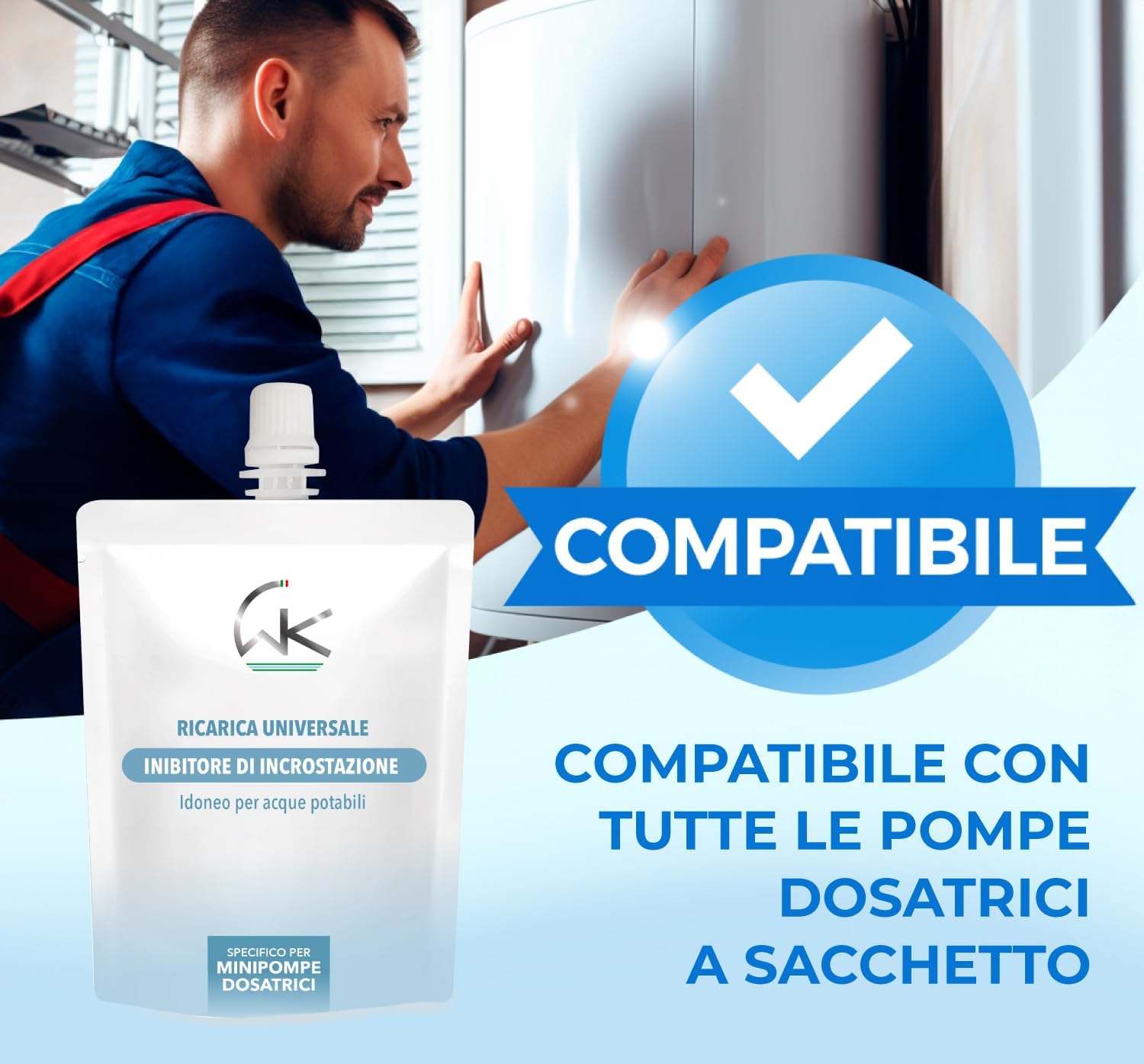 Wk Polifosfato Liquido per Caldaia (4 Sacchetti da 250g) - immagine 4