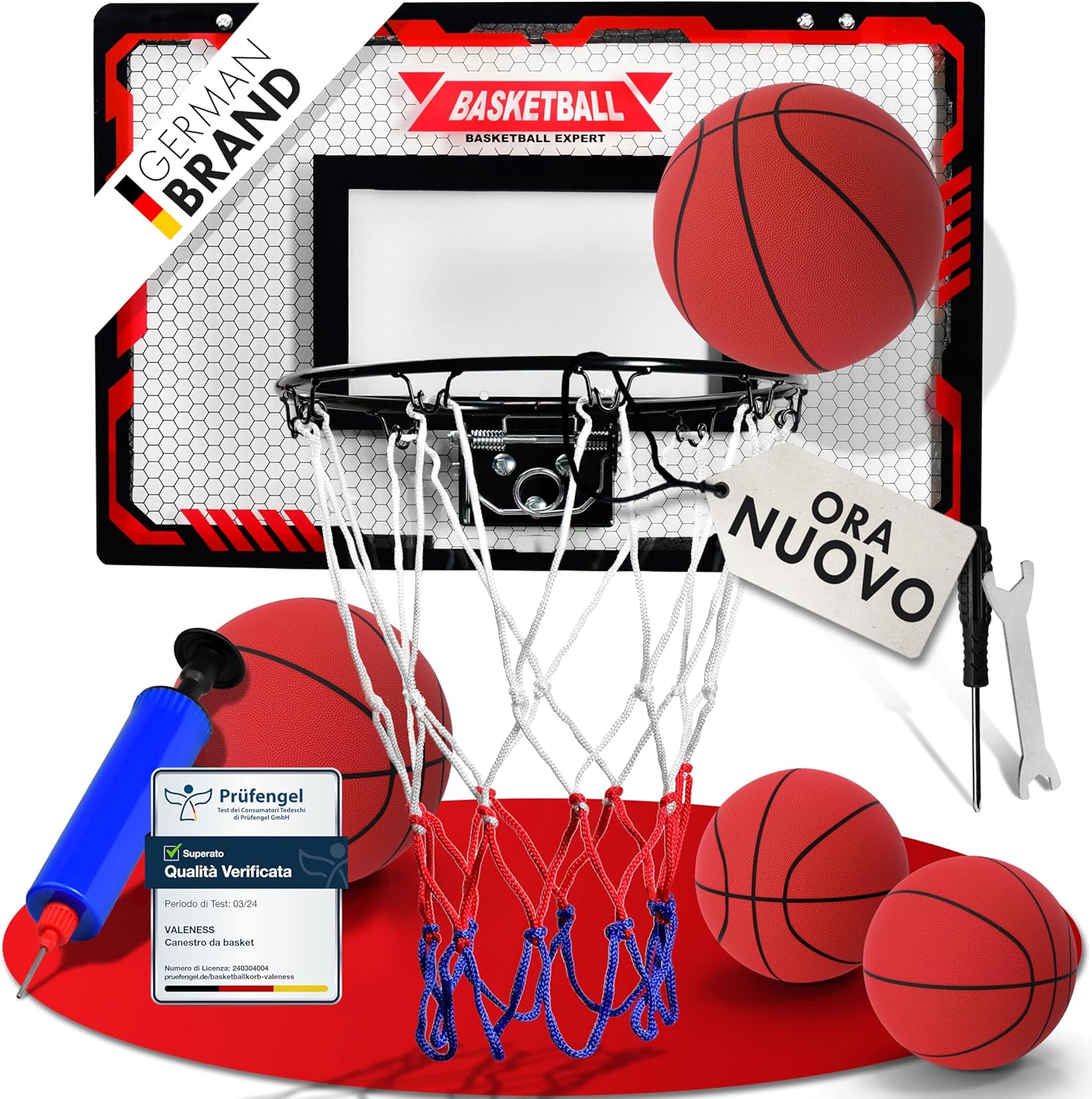 Mini Canestro da Basket da Interno con Funzione Schiacciata - immagine 1