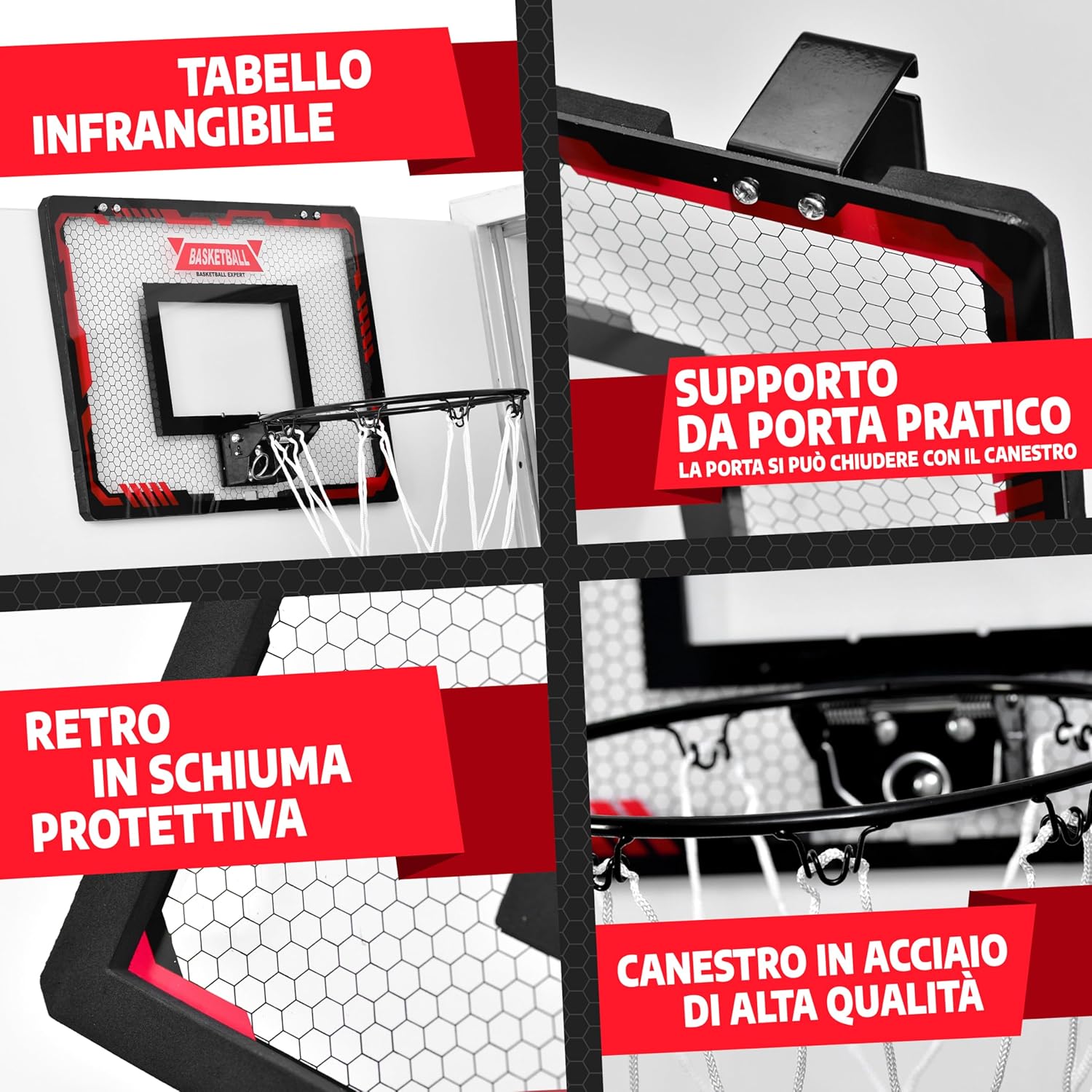 Mini Canestro da Basket da Interno con Funzione Schiacciata - immagine 3