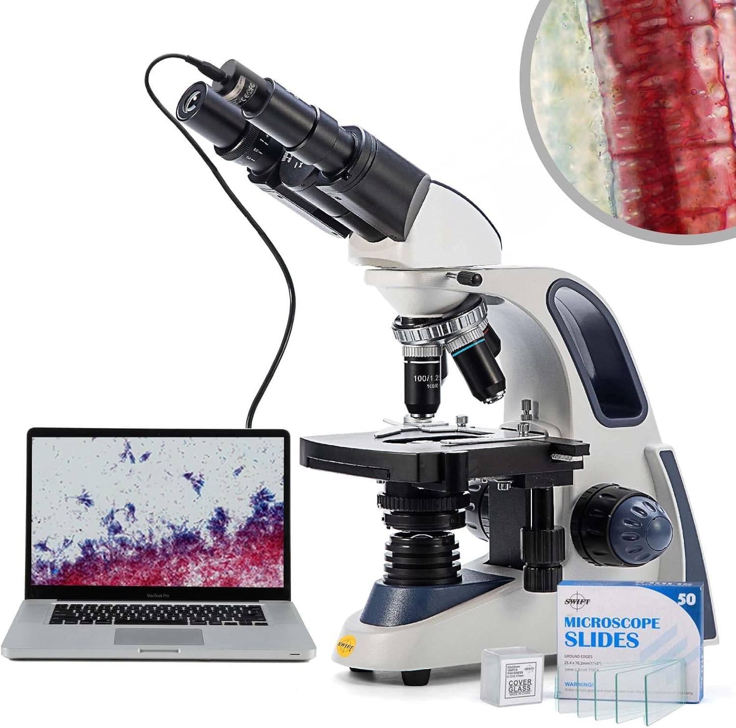 Swift SW380B - Microscopio Binoculare 40-2500x - immagine 1